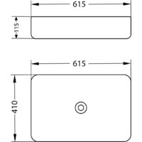 Умывальник Lauter 21842 + клапан 21190W + сифон 21635W (белый матовый) - Превью изображения №17 — Интернет-магазин Time-Shop