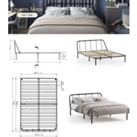 Кровать Домаклево Мира 160x200 (белый) - Превью изображения №8 — Интернет-магазин Time-Shop