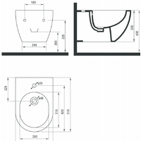 Биде Deante Peonia CDE 6BPW - Превью изображения №2 — Интернет-магазин Time-Shop