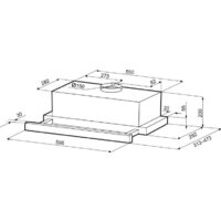Кухонная вытяжка Krona Kamilla 600 TK 1 мотор КА-00008312 (черный) - Превью изображения №14 — Интернет-магазин Time-Shop