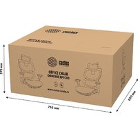 Офисное кресло CACTUS CS-MC555-GY (черный/серый) - Превью изображения №6 — Интернет-магазин Time-Shop