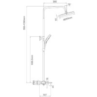 Душевая система  Gappo G2403-8 - Превью изображения №2 — Интернет-магазин Time-Shop