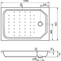 Душевой поддон RGW Style 140x80 - Превью изображения №3 — Интернет-магазин Time-Shop