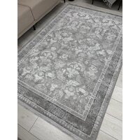 Ковер для жилой комнаты Radjab Carpet Афина Прямоугольник 9008A 12793RK (2.4x3.4, Grey/Cream) - Превью изображения №3 — Интернет-магазин Time-Shop
