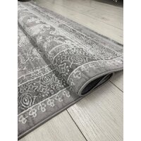 Ковер для жилой комнаты Radjab Carpet Афина Прямоугольник 9008A 12793RK (2.4x3.4, Grey/Cream) - Превью изображения №6 — Интернет-магазин Time-Shop