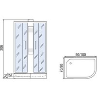 Душевая кабина Мономах Б/К 90/70/24 МЗ L - Превью изображения №13 — Интернет-магазин Time-Shop