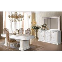 Зеркало ФорестДекоГрупп Бьянка ГН010-12 (белый) - Превью изображения №2 — Интернет-магазин Time-Shop