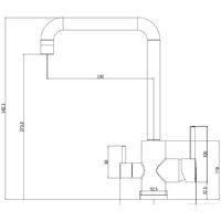 Смеситель Esko FW519 - Превью изображения №3 — Интернет-магазин Time-Shop