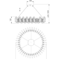 Подвесная люстра Bogate's 90375/1 - Превью изображения №6 — Интернет-магазин Time-Shop