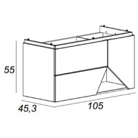  Cezares Тумба под умывальник 55224 - Превью изображения №4 — Интернет-магазин Time-Shop