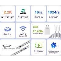 Ноутбук Ninkear S14 - Превью изображения №4 — Интернет-магазин Time-Shop