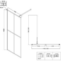 Душевая стенка Niagara NG-686-12BLACK 120x195 (черный матовый/прозрачное стекло) - Превью изображения №11 — Интернет-магазин Time-Shop