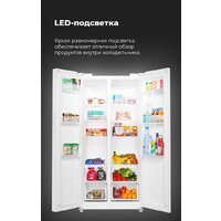 Холодильник side by side MAUNFELD MFF177NFSE - Превью изображения №30 — Интернет-магазин Time-Shop