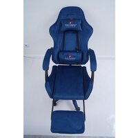 Игровое (геймерское) кресло Calviano 1584 (велюр, синий) - Превью изображения №19 — Интернет-магазин Time-Shop