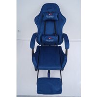 Игровое (геймерское) кресло Calviano 1584 (велюр, синий) - Превью изображения №20 — Интернет-магазин Time-Shop