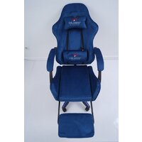 Игровое (геймерское) кресло Calviano 1584 (велюр, синий) - Превью изображения №21 — Интернет-магазин Time-Shop