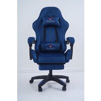 Игровое (геймерское) кресло Calviano 1584 (велюр, синий) - Превью изображения №22 — Интернет-магазин Time-Shop