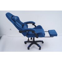 Игровое (геймерское) кресло Calviano 1584 (велюр, синий) - Превью изображения №18 — Интернет-магазин Time-Shop