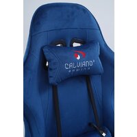 Игровое (геймерское) кресло Calviano 1584 (велюр, синий) - Превью изображения №25 — Интернет-магазин Time-Shop