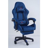 Игровое (геймерское) кресло Calviano 1584 (велюр, синий) - Превью изображения №23 — Интернет-магазин Time-Shop