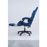 Игровое (геймерское) кресло Calviano 1584 (велюр, синий) - Превью изображения №10 — Интернет-магазин Time-Shop