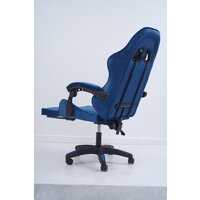 Игровое (геймерское) кресло Calviano 1584 (велюр, синий) - Превью изображения №9 — Интернет-магазин Time-Shop