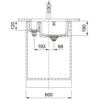 Кухонная мойка Franke KubusX KXK 160-37-12 126.0738.301 (черный) - Превью изображения №3 — Интернет-магазин Time-Shop