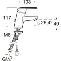 Смеситель Roca Victoria A5A3125C00 - Превью изображения №2 — Интернет-магазин Time-Shop