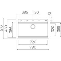 Кухонная мойка TEKA XXL Nova 80 115230057 - Превью изображения №15 — Интернет-магазин Time-Shop