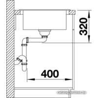Кухонная мойка Blanco Elon XL 6 S (темная скала) 524835 - Превью изображения №5 — Интернет-магазин Time-Shop