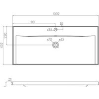 Умывальник Акватон Айрис 100 1A723031AG010 - Превью изображения №4 — Интернет-магазин Time-Shop