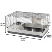 Клетка Ferplast Krolik 57071517 (серый) - Превью изображения №2 — Интернет-магазин Time-Shop