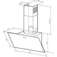 Кухонная вытяжка LEX Moza 600 (черный) - Превью изображения №4 — Интернет-магазин Time-Shop