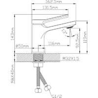 Смеситель Econoce D35 730 EC0730BL (черный) - Превью изображения №4 — Интернет-магазин Time-Shop