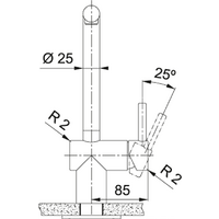 Смеситель Franke Atlas Neo поворотный излив (нержавеющая сталь) 115.0521.435 - Превью изображения №3 — Интернет-магазин Time-Shop
