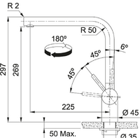 Смеситель Franke Atlas Neo поворотный излив (нержавеющая сталь) 115.0521.435 - Превью изображения №2 — Интернет-магазин Time-Shop