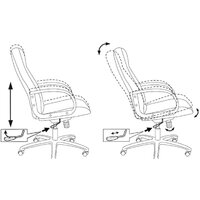 Офисное кресло Бюрократ T-898/3С1GR (серый) - Превью изображения №6 — Интернет-магазин Time-Shop