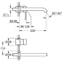 Смеситель Grohe Essence New 19967GN1 (холодный рассвет, матовый) - Превью изображения №2 — Интернет-магазин Time-Shop
