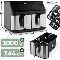 Аэрогриль (аэрофритюрница) ProfiCook PC-FR1296H-Inox - Превью изображения №4 — Интернет-магазин Time-Shop