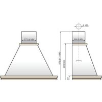 Кухонная вытяжка Elikor Вилла Валенсия 90П-650-П3Д (топленое молоко/дуб неокрашенный) (943928) - Превью изображения №2 — Интернет-магазин Time-Shop