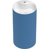 Умывальник Wellsee Chalice Perfection 230629000 (отдельностоящий, с отверстием под смеситель, цвет матовый темно-синий/глянцевый белый) - Превью изображения №2 — Интернет-магазин Time-Shop