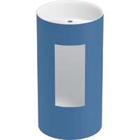 Умывальник Wellsee Chalice Perfection 230629000 (отдельностоящий, с отверстием под смеситель, цвет матовый темно-синий/глянцевый белый) - Превью изображения №3 — Интернет-магазин Time-Shop