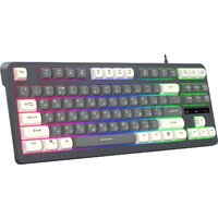 Клавиатура Оклик 711G (серый/белый) - Превью изображения №3 — Интернет-магазин Time-Shop