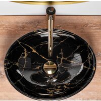 Умывальник Rea Sofia (черный мрамор глянцевый) - Превью изображения №4 — Интернет-магазин Time-Shop