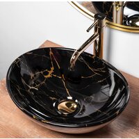 Умывальник Rea Sofia (черный мрамор глянцевый) - Превью изображения №5 — Интернет-магазин Time-Shop