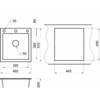 Кухонная мойка Granula GR-4651 (турмалин) - Превью изображения №8 — Интернет-магазин Time-Shop