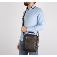 Сумка Poshete 253-0904-29-DBW (коричневый) - Превью изображения №2 — Интернет-магазин Time-Shop