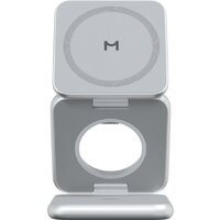 Беспроводное зарядное Magssory Fold Pro 3 в 1 WCH063 (серебристый) - Превью изображения №2 — Интернет-магазин Time-Shop