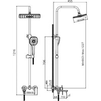 Душевая система  Haiba HB23505 - Превью изображения №9 — Интернет-магазин Time-Shop
