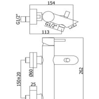 Смеситель Paffoni Light LIG022CR - Превью изображения №2 — Интернет-магазин Time-Shop